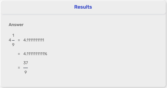 Mixed Number to Improper Fraction Calculator